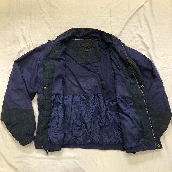 Sun Mountain Sports Dark Purple Green Plaid Jacket - Picture 4 of 7